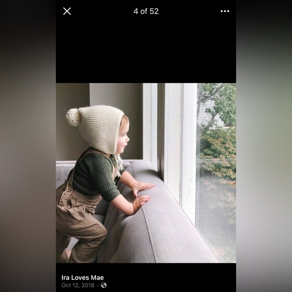 Ira Loves Mae Brown Linen Overalls - Picture 4 of 4